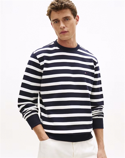 Tommy Hilfiger - Terry Block Sweatshirt - Desert Sky/Ivory